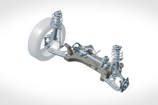 Closer view of chrome-coated outside handle