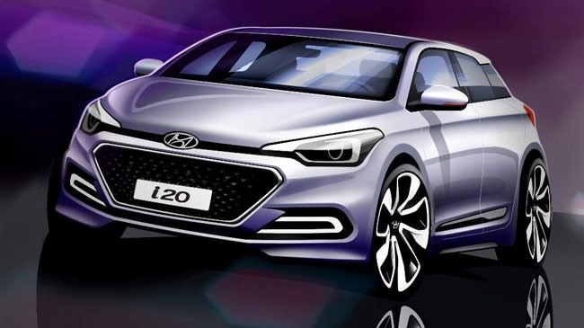 Hyundai, phác họa thiết kế chính thức của Hyundai i20 2015