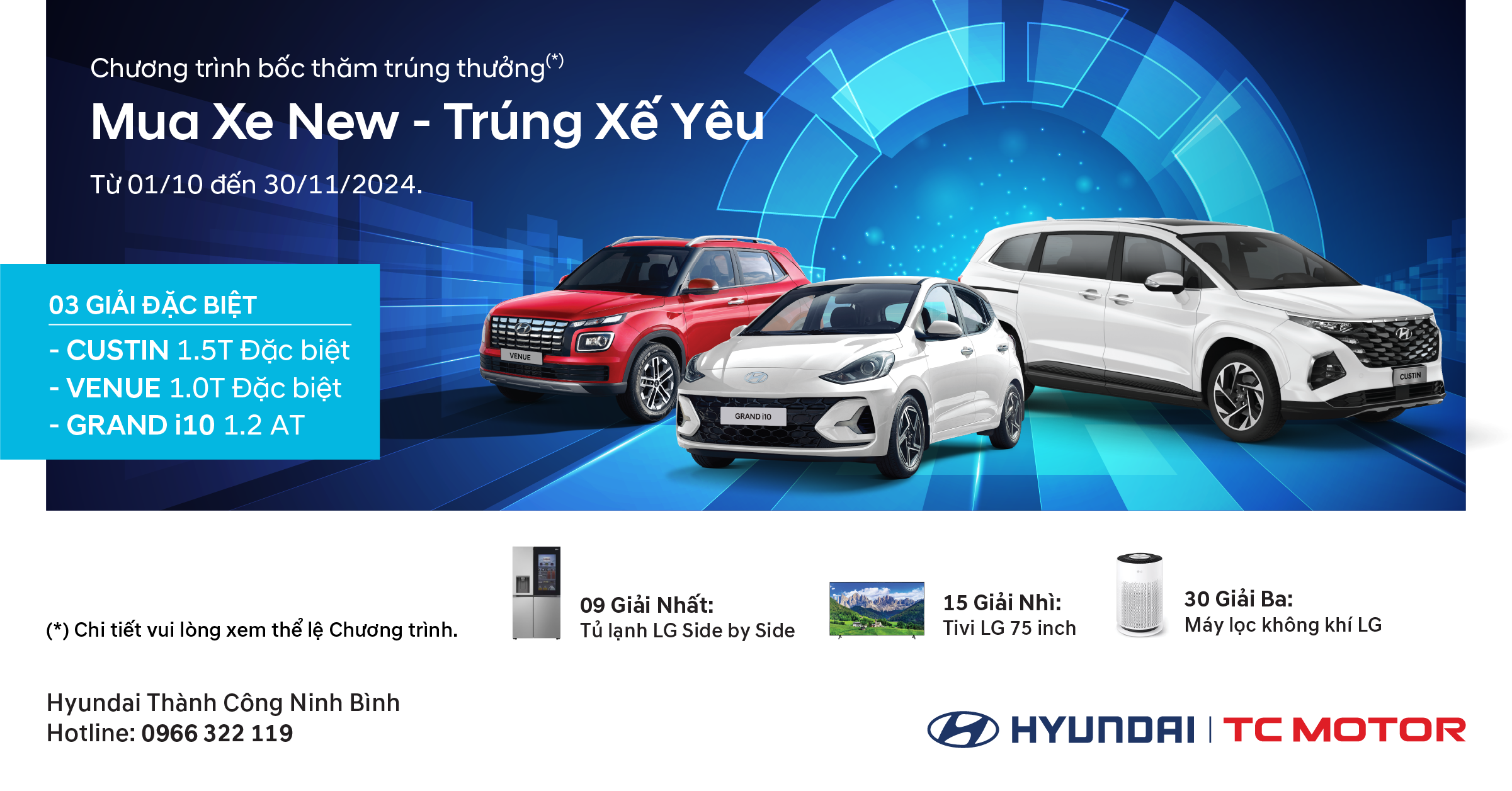 Mua xe new - trúng xế yêu cùng Hyundai Thành Công Ninh Bình